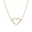 Heart chain in gold-plated sterling silver