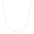 Gold plated 925 silver necklace with beads