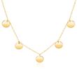 Necklace in gold-plated 925 silver with pendants
