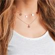 Necklace in rose gold-plated 925 silver