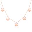 Necklace in rose gold-plated 925 silver