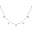 Sterling Silver Necklace With Plate Pendants