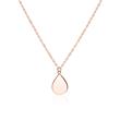 Necklace drop for ladies in 925 silver, rose gold plated