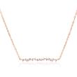 Necklace for ladies in 925 silver, rose gold plated