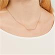 Necklace for ladies in 925 silver, rose gold plated