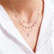 925 silver chain for ladies with zirconia stones