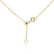 Gold plated 925 silver chain circles for ladies