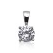 Exclusive pendant sterling silver zirconia