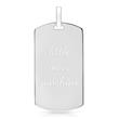 Modern Sterling Silver Dog Tag Engraving Possible