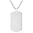 Modern sterling silver dog tag engraving possible