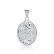 Modern locket in sterling sterling silver