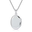 Necklace and heart medallion of 925 silver, engravable