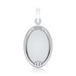 Modern sterling pendant silver engraving possible