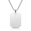 Modern sterling pendant silver engraving possible