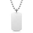 Engravable sterling sterling silver dog tag