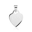 Heart pendant sterling silver pendant engravable