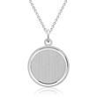 Silver necklace with pendant engraving possible