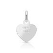 925 zilveren hanger hart graveerbaar + ketting