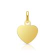 Gold plated sterling silver pendant heart engravable