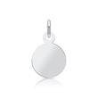 Small round pendant  necklace engravable