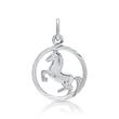 Sterling Silver Pendant Horse