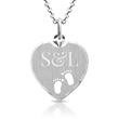 Silver pendant & necklace engraving possible