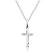 Silver cross necklace with pendant