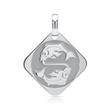 Sterling silver pendant zodiac sign pisces