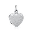 Silver Pendant Heart Shape Locket Decoration