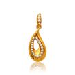 Gold plated sterling silver pendants zirconia