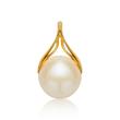 Sterling silver necklace incl. pendant pearl