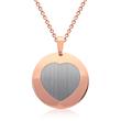 Pink silver necklace incl. pendant