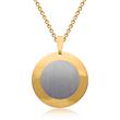 Pendant sterling silver bicolor gold plated