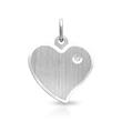 Sterling sterling silver pendant matted zirconia