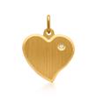 Sterling sterling silver pendant gold plated zirconia