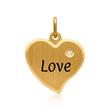 Sterling sterling silver pendant gold plated zirconia