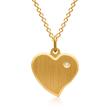 Sterling sterling silver pendant gold plated zirconia