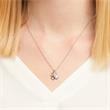 Sterling Silver Necklace With Pendant Cloverleaf