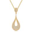 Sterling silver necklace with gold-plated pendant