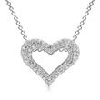 Sterling Silver Anchorchain With Heart Pendant