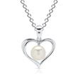 Necklace made of sterling silver with pearl pendant