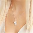 Necklaces with pendant in yin-yang symbolism silver