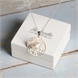 Imaginative pendant with pearl sterling silver