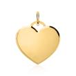 Stylish Sterling Silver Heart Pendant Gold