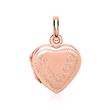 Ketting met hartmedaillon 925 zilver rose goud