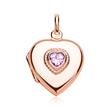 Heart Locket Rose With Stone Trimming Gravure Option