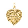 Necklace elegant heart decorations gold plated