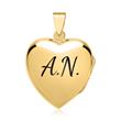 Necklace Large Heart Locket Gold Plated