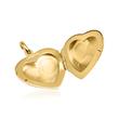 Polished heart locket silver gold plated