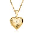 Necklace Decorated With Heart Locket Gold Plated